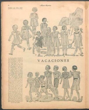 Vacaciones [Dibujos] : Para la mujer