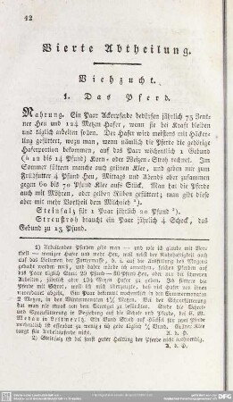 Vierte Abtheilung. Viehzucht