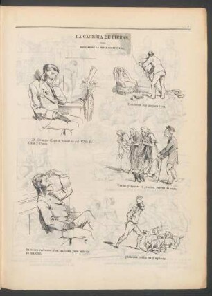 La cacería de fieras. - [Ilustraciones] : Escenas de la India occidental.