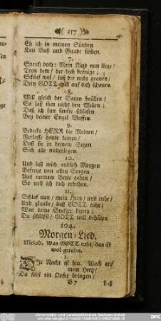 104. Morgen-Lied.