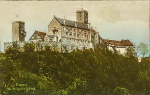 Eisenach, Wartburg von Süd-Ost.
