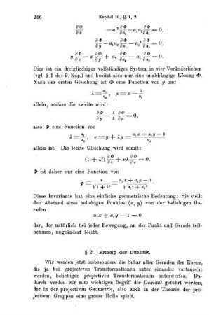 § 2. Princip der Dualität.