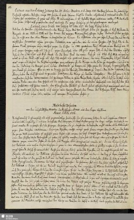 Wahrhafte Ursachen von dem unglücklichen Marche der Sächsischen Armee aus dem Lager bey Pirna Mense Octobr. 1756.