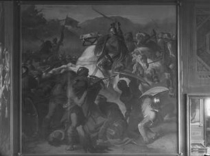 "Vaterländische Geschichtsgalerie": Friedrich der Siegreiche schlägt bei Seckenheim das Reichsheer, im Jahre 1462