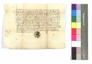 Eberhard von Dürn, genannt von Riedberg: Pferdegeld; Siegel: Eberhard von Dürn.