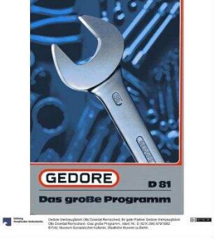 Ihr guter Partner Gedore Werkzeugfabrik Otto Dowidat Remscheid - Das große Programm.