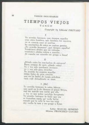Tiempos viejos