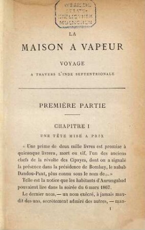 La maison à vapeur : Les voyages extraordinaires. Voyage à travers l'Inde septentrionale par Jules Verne, 1