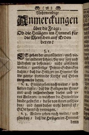 Nohtwendige Anmerckungen