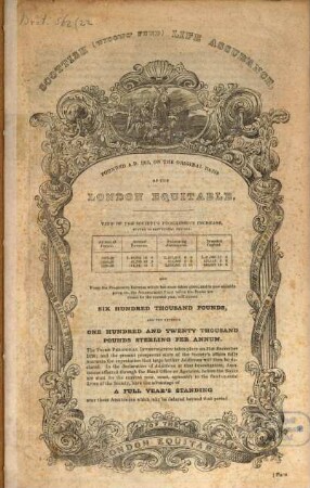 Scottish (Widows' Fund) Life Assurance : founded A. D. 1815, on the original basis of the London equitable