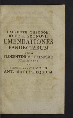 Emendationes Pandectarum
