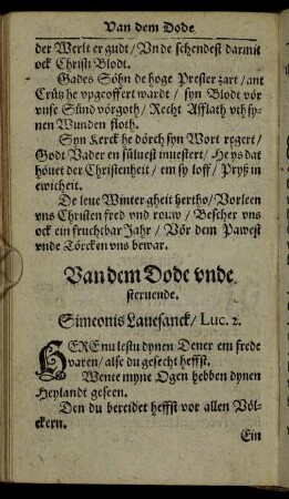 Van dem Dode unde steruende.