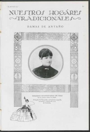 Nuestros hogares tradicionales - Damas de Antaño