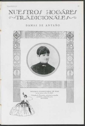 Nuestros hogares tradicionales - Damas de Antaño