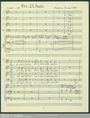 Der 23. Psalm : (1986)