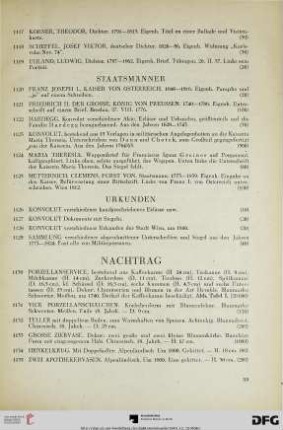 Nachtrag (Nr. 1130-1292)