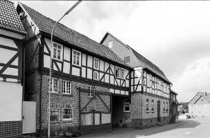 Hofanlage (Hofreite, Ziegelmauerwerk und Fachwerk); Rosenthal, Obertor 31