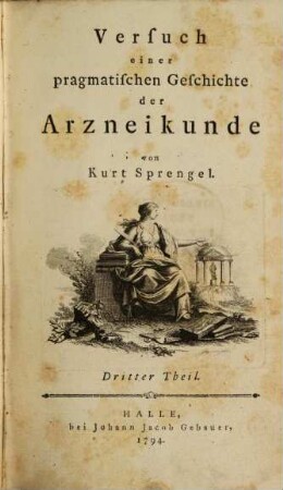 Versuch einer pragmatischen Geschichte der Arzneykunde, Dritter Theil