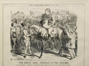 The Derby, 1863. - Portrait of the winner