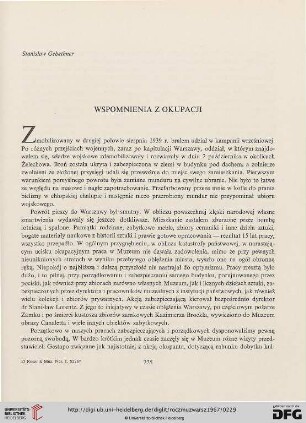 11: Wspomnienia z okupacji