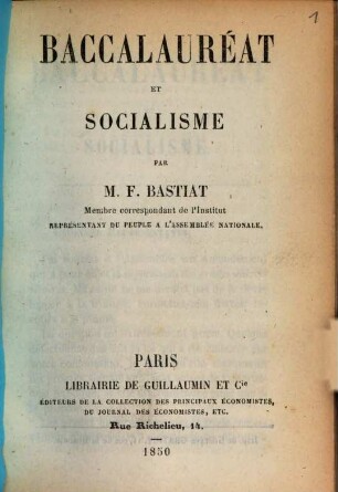 Baccalauréat et Socialisme