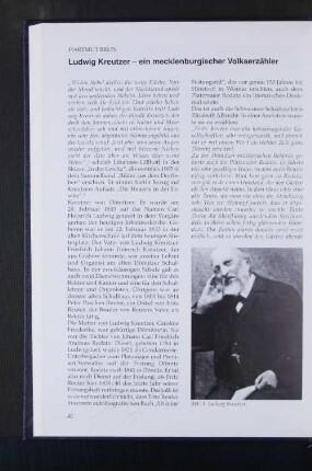 Ludwig Kreutzer - ein mecklenburgischer Volkserzähler