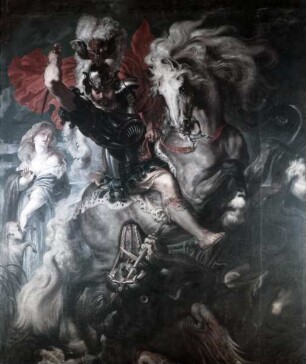 Der heilige Georg tötet den Drachen