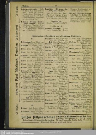 Einwohnerverzeichnis : Alphabetisches Verzeichnis der selbständigen Einwohner