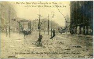 Zerstörungen am Alexanderplatz