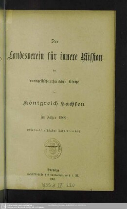 34.1900(1901): Jahresbericht : im Jahre ...