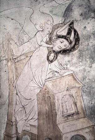 Christus in der Mandorla umgeben von den Kirchenvätern und den Evangelistensymbolen