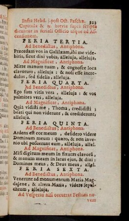 323-335, Feria Tertia