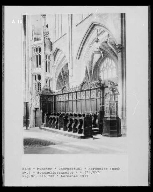 Chorgestühl, Nordseite: Evangelistenseite