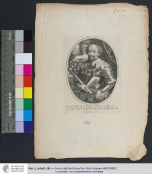 Iean Comte de Nassau Catzenelenboghe vianden Diest &c Chr de L'Ordre du Toison D'Or / [Anton van Dyck] ; B. Moncornet excu