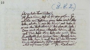 Brief an Emil Weber