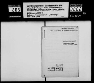 Löb, Isidor, Handelsmann und dessen Ehefrau Lina geb. Maier in Malsch Käufer: Ferdinand Werner, Kaufmann in Malsch Lagerbuch-Nr. 473/4 Malsch/Rastatt