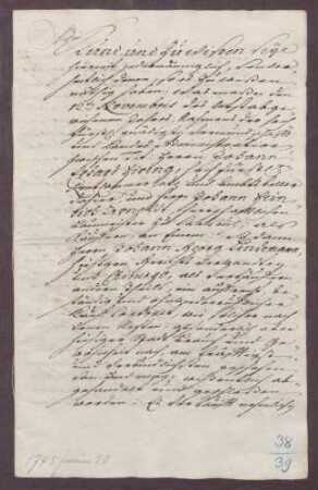Johann Georg Lindenmann, Chirurgus, zu Durlach verkauft an die Landesherrschaft einen Hausplatz im Gärtnerviertel zu Durlach