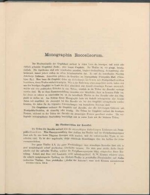 Monographia Roccelleorum.