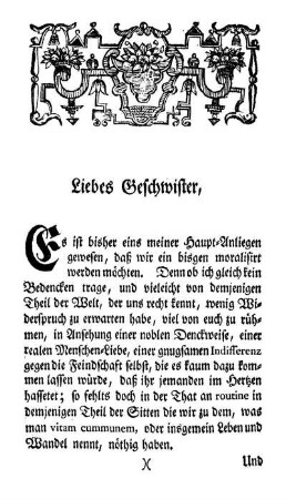 Liebes Geschwister