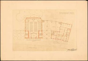 Evangelische Kirche am Lietzensee, Berlin-Charlottenburg: Grundriss Erdgeschoss 1:200