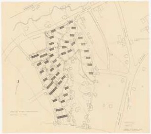 Siedlung an der Hunrodstraße, Kassel-Wilhelmshöhe Grünplanung: Gesamtgelände 1:1000