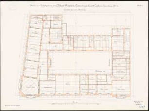 Preußische Seehandlung, Berlin: Grundriss 2. Obergeschoss 1:100