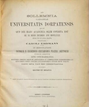 De Catulli carmine duodeseptuagesimo commentatio : Catull 68. Akademische Einladungsschrift