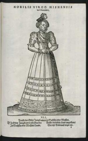 Nobilis Virgo Misnensis vel Saxonia.