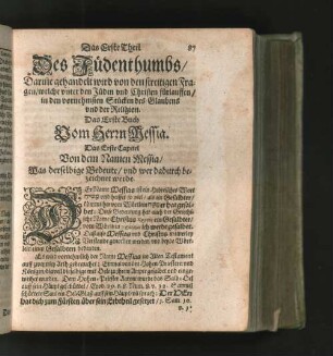 Das Erste Buch Vom Herrn Messia.