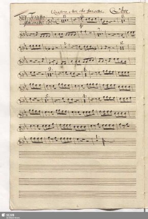 801. Terzetto: Quattro e tre che fansette / Paisiello, G.
