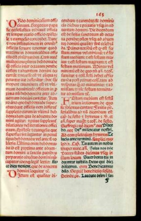 Ordo dominicalium officiorum.