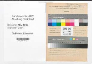 Entnazifizierung Elisabeth Gellhaus , geb. 10.03.1921 (Aertzin)