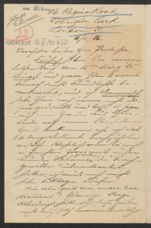 Brief an Friedrich Wilhelm Jähns : 11.11.1886