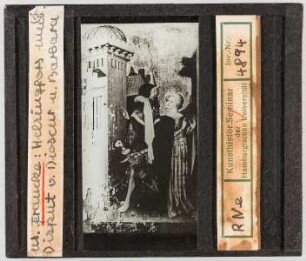 Meister Francke: Barbara-Altar, Disput der Hl. Barbara.Helsingfors (Helsinki), Museum